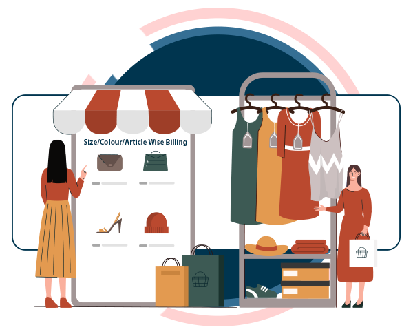 size colour article wise billing
